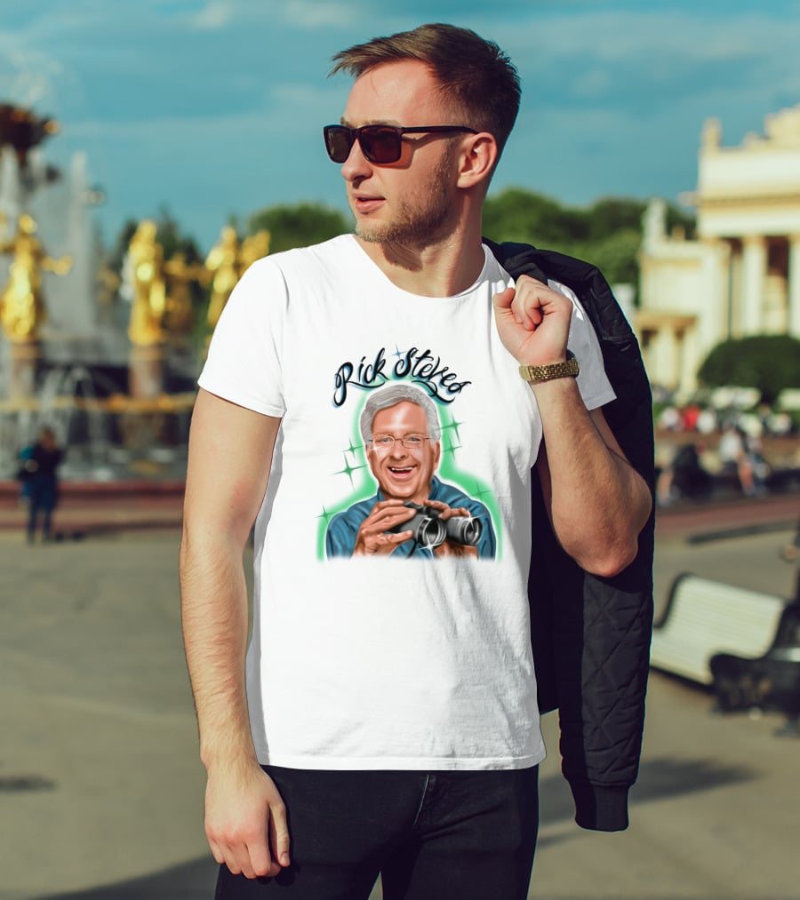 Samborghini Merch Rick Steves Binoculars T-Shirt