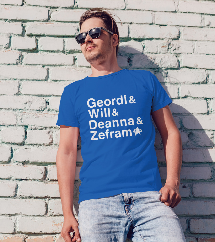 Geordi And Will And Deanna And Zefram Star Trek T-Shirt