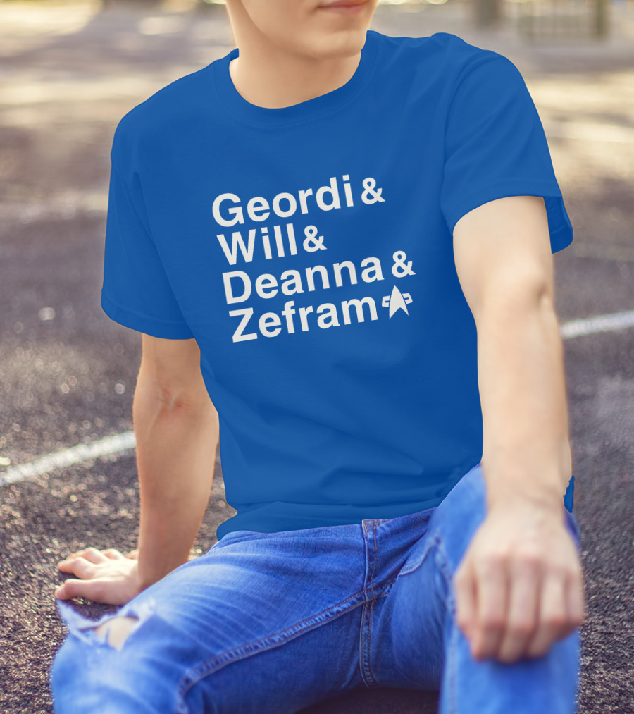 Geordi And Will And Deanna And Zefram Star Trek T-Shirt