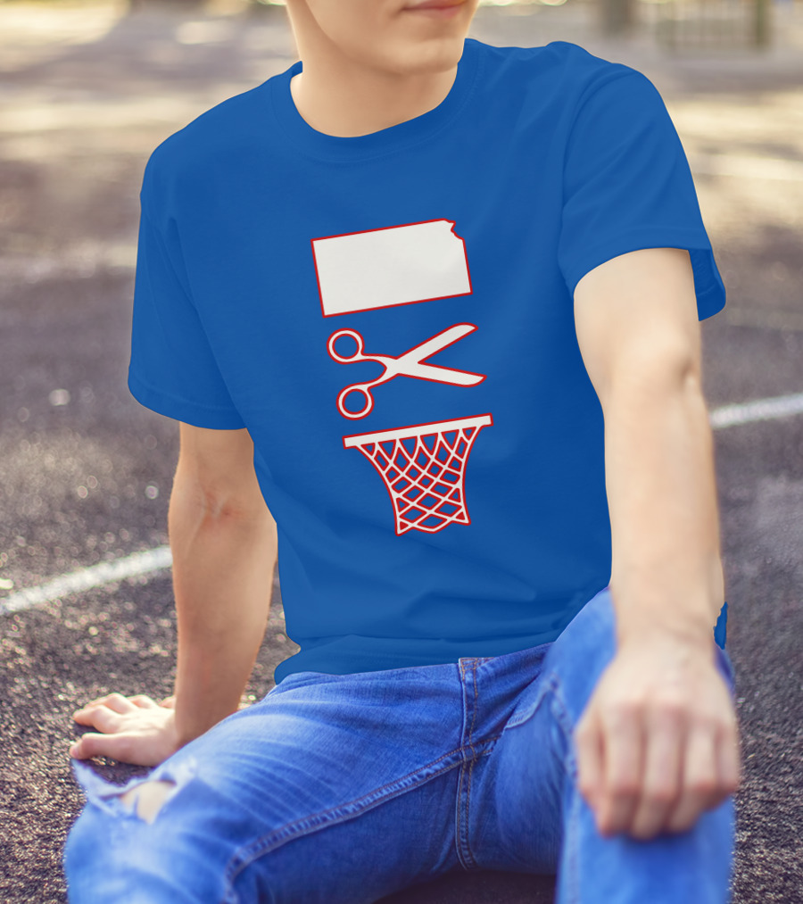 Rock Chalk Blog Kansas Jayhawks Net Cutting Victory T-Shirt