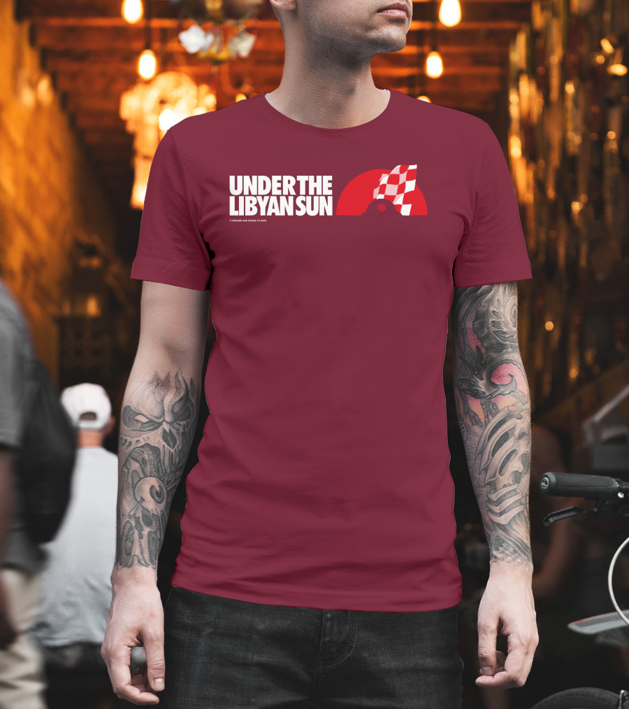 Ste Hoare Under The Libyan Sun Racing Checkered Flag T-Shirt