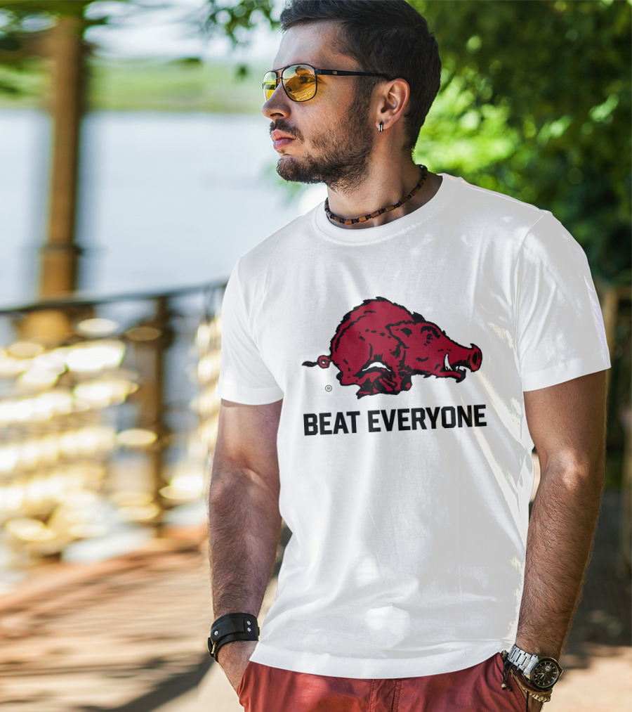 Beat Everyone Razorback Football T-Shirt