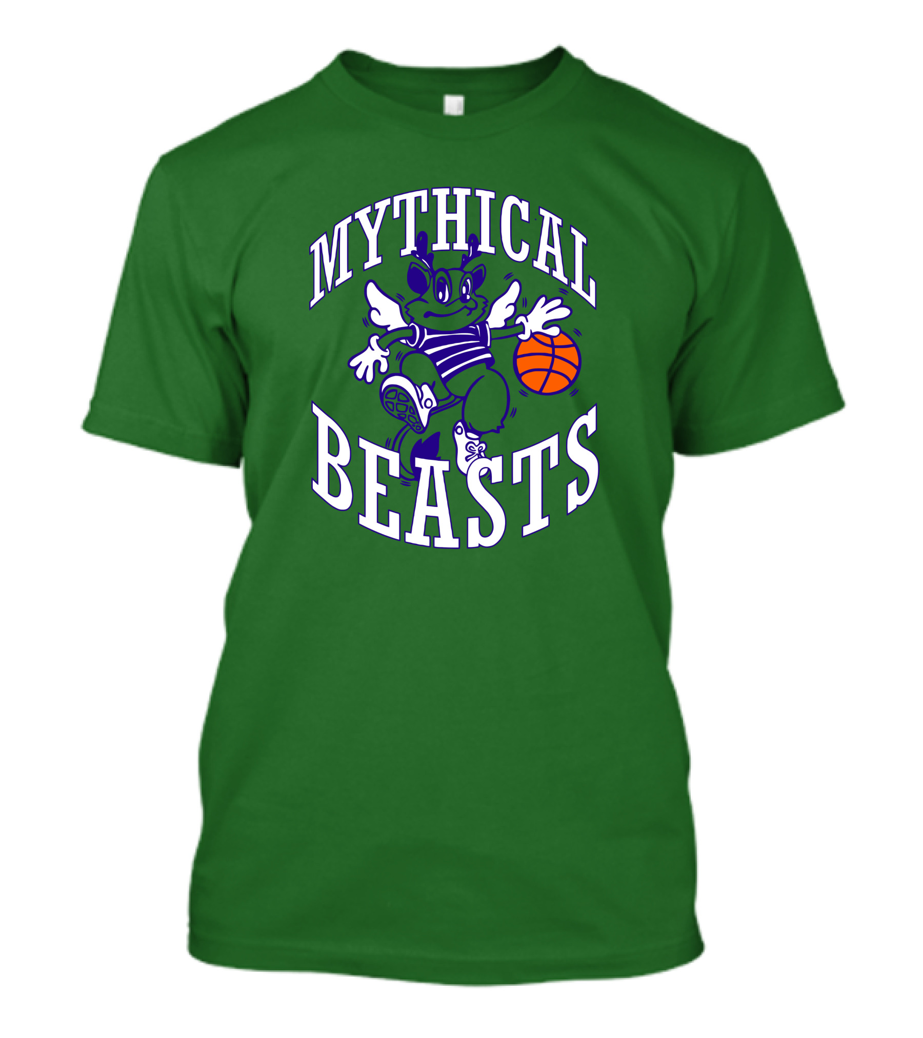 Mythical Beasts 90's B Ball Wings And Hoops T-Shirt