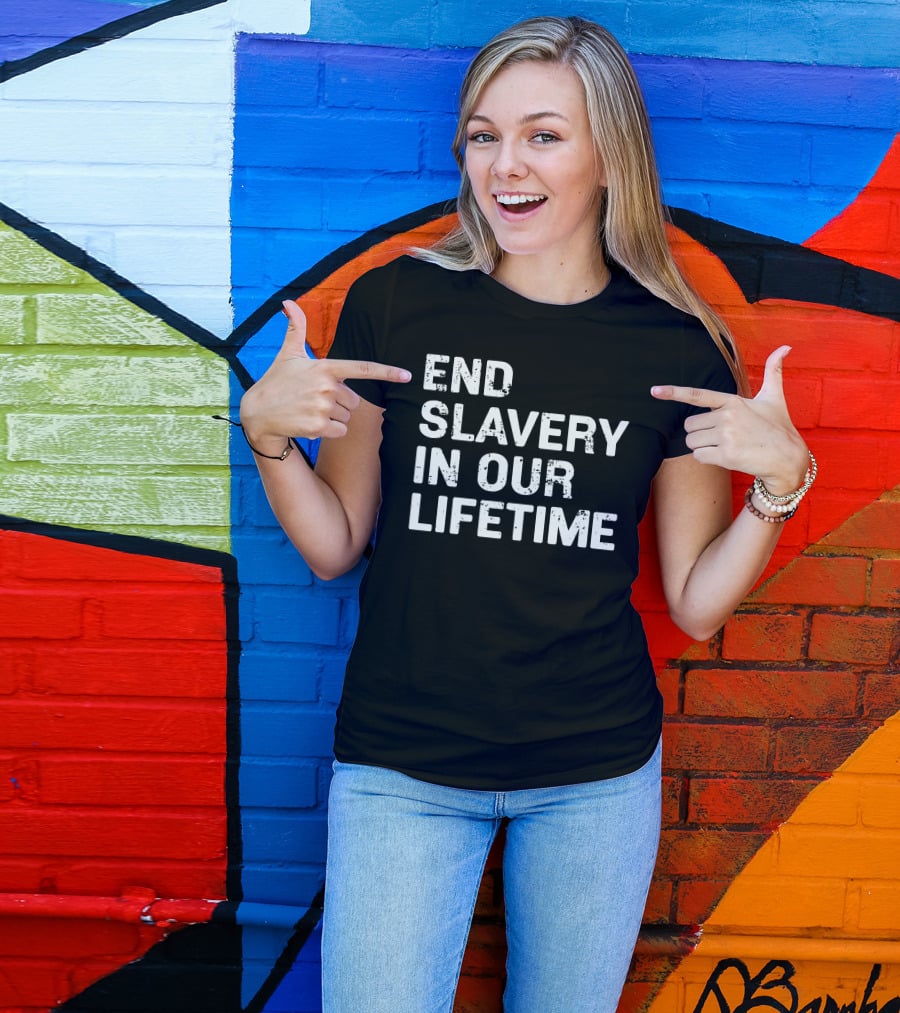 End Slavery In Our Lifetime Adam Wainwright Grace Covenant Church T-Shirt