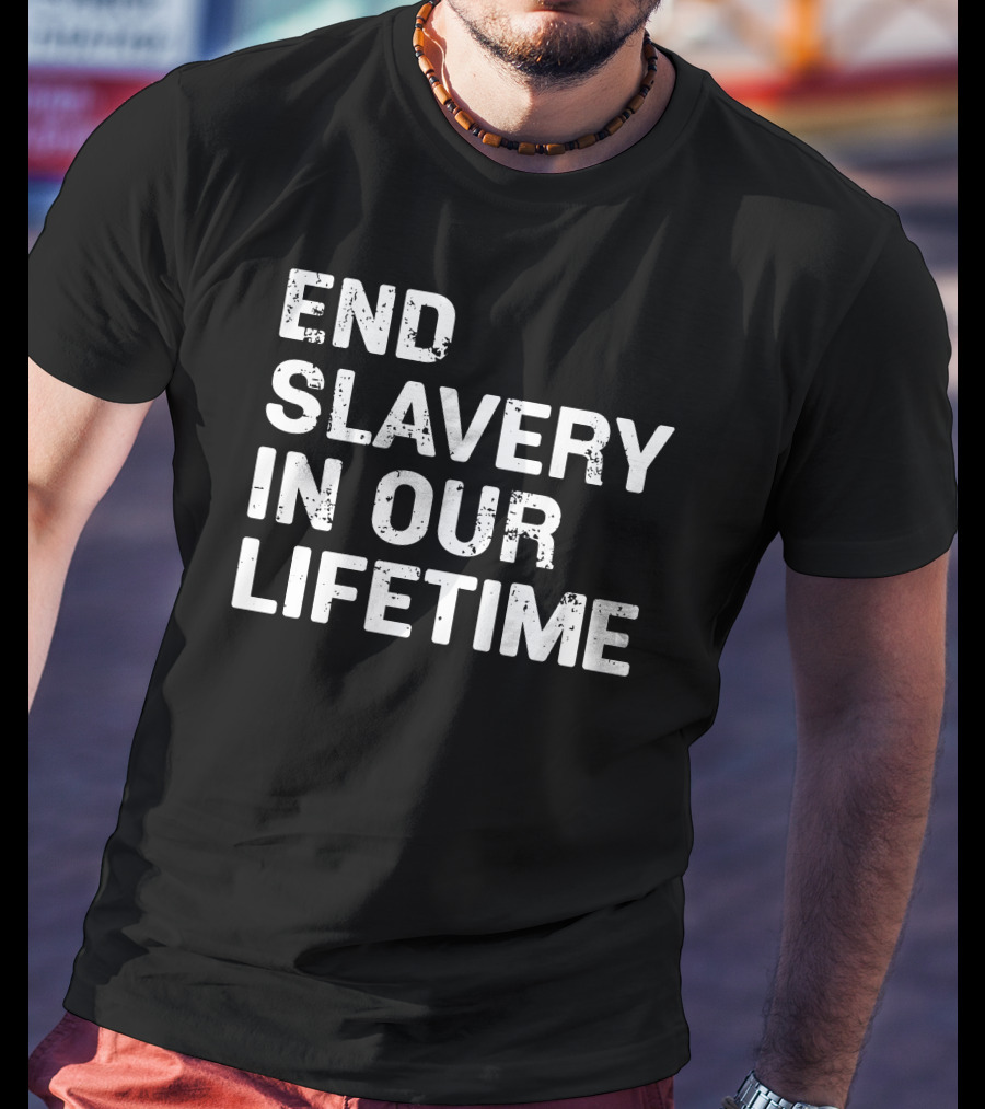 End Slavery In Our Lifetime Adam Wainwright Grace Covenant Church T-Shirt
