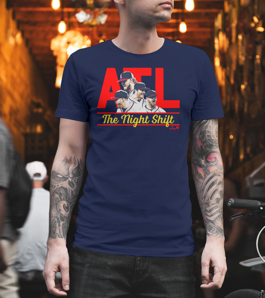Breakingt Merch Atlanta The Night Shift Mlbpa Licensed ATL Players T-Shirt