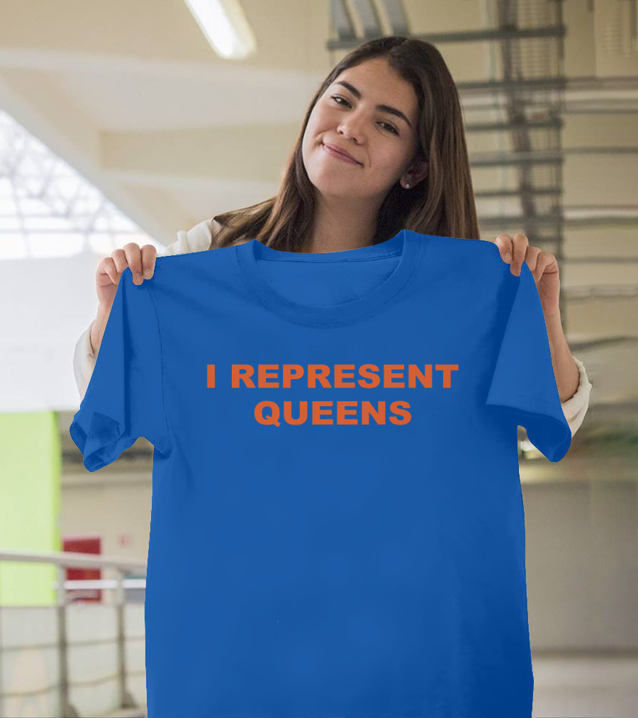 Cloney X LL Cool J I Represent Queens Retro Style Blue And Orange T-Shirt