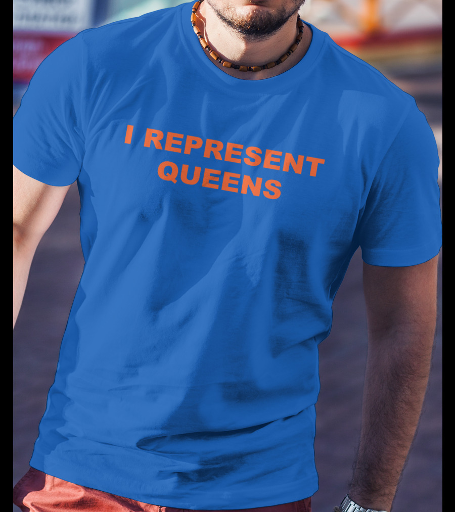 La Maison Gaga Rockthebells I Represent Queens Blue T-Shirt