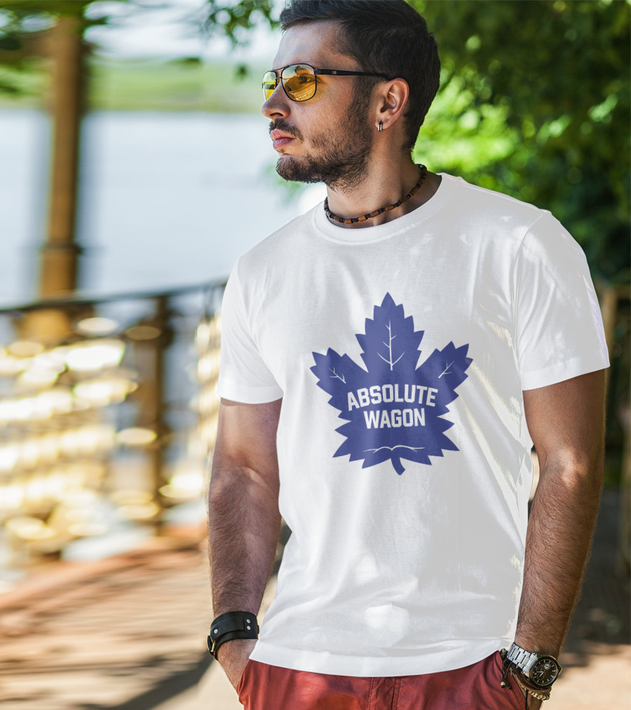 Spittin' Chiclets Merchandise Absolute Wagon Maple Leaf T-Shirt