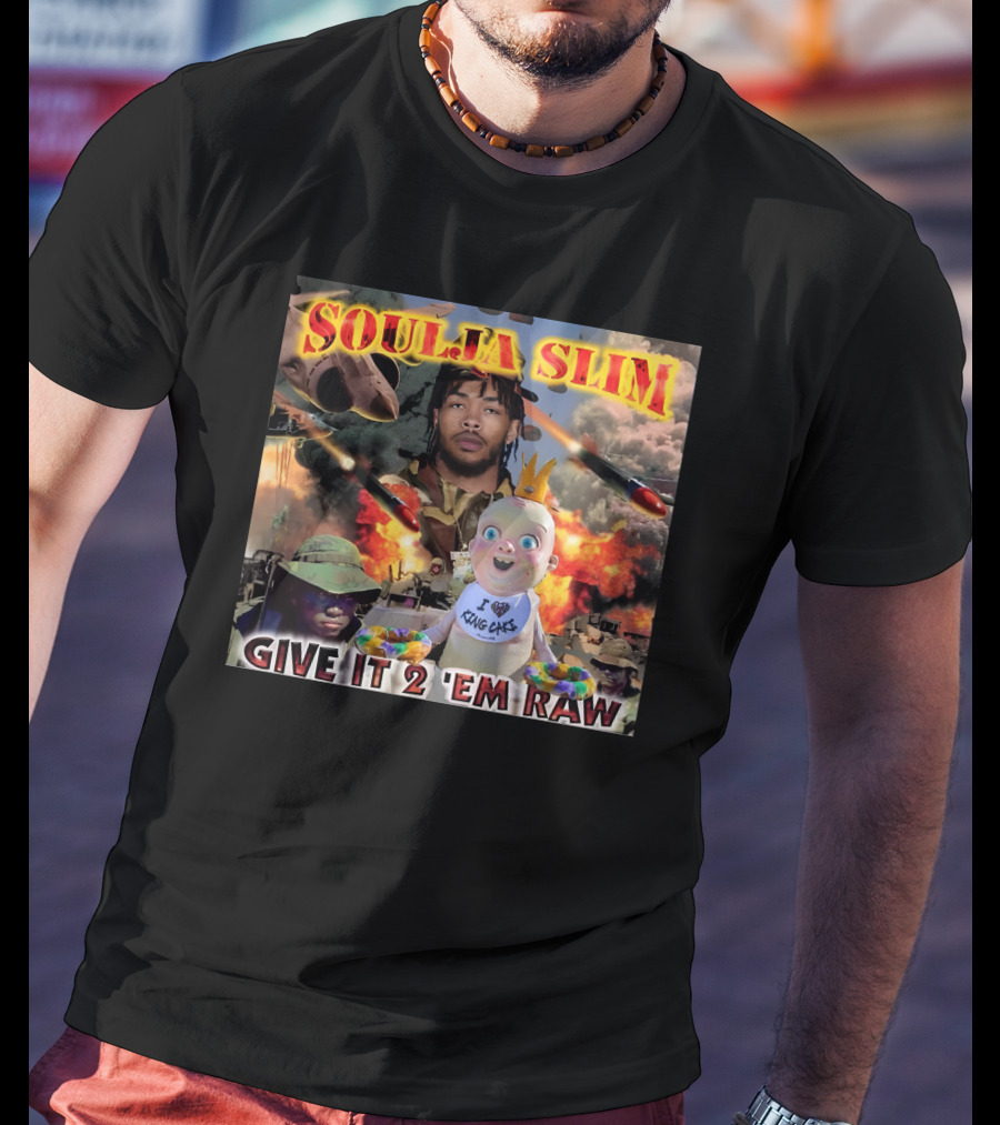 Soulja Slim Give It 2 'Em Raw Brandon Ingram King Cakes Baby Explosion T-Shirt
