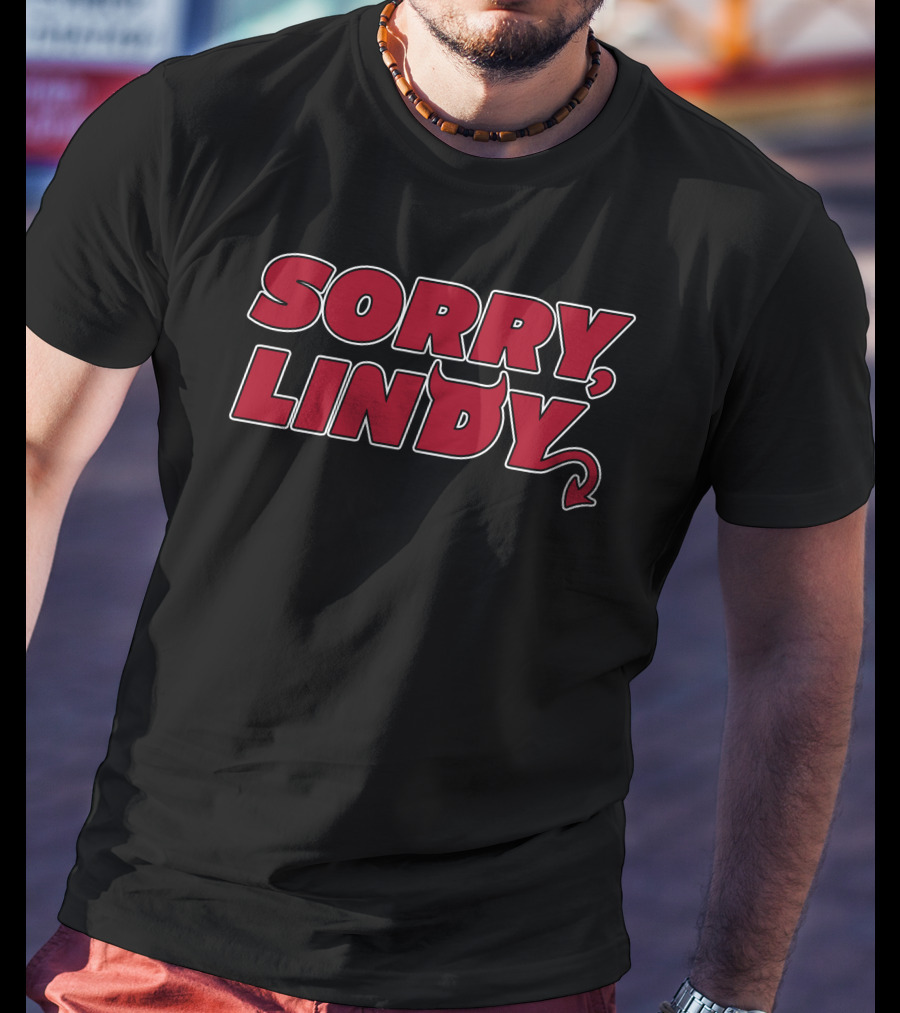 Greg Wyshynski Sorry Lindy Devil T-Shirt