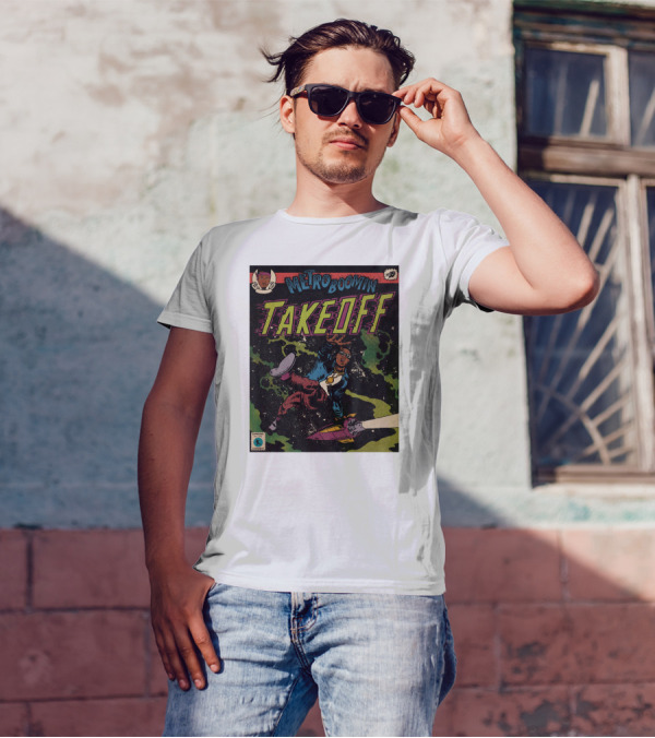 Metro Boomin Takeoff Comic Style Space Adventure T-Shirt
