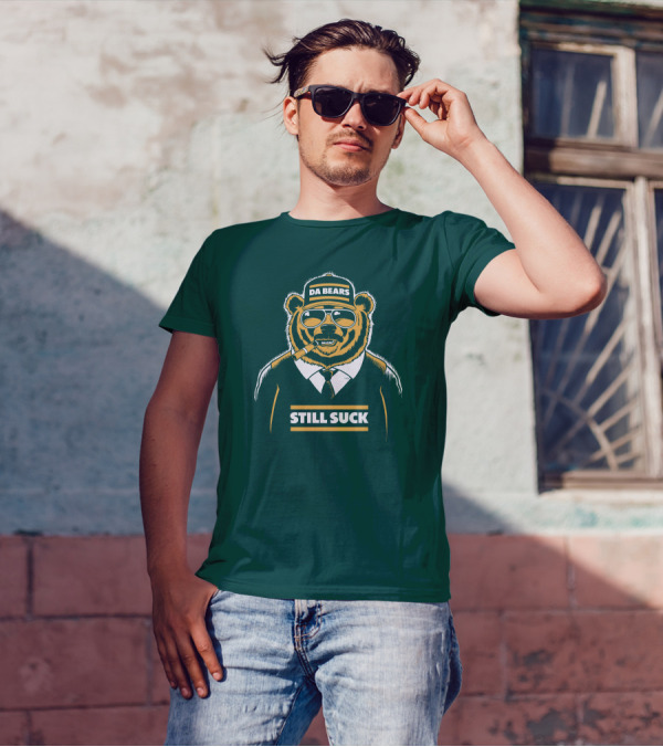 Aaron Nagler Da Bears Still Suck Cigar Wearing Sunglasses T-Shirt