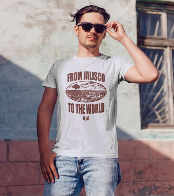 From Jalisco To The World 818 Tequila Scenic Agave Landscape T-Shirt