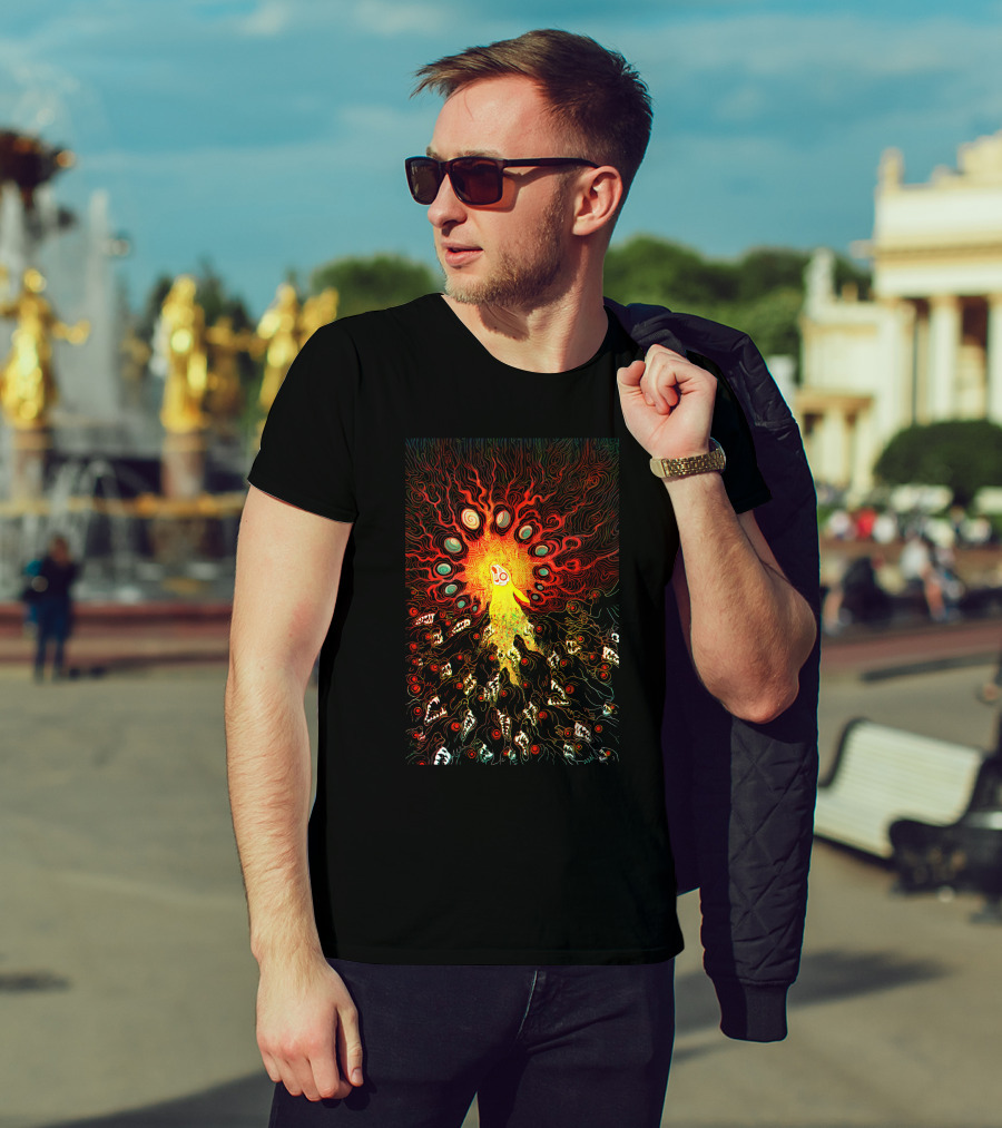 Prince With A Thousand Enemies Psychedelic Creature Amidst Vibrant Swirling Chaos T-Shirt