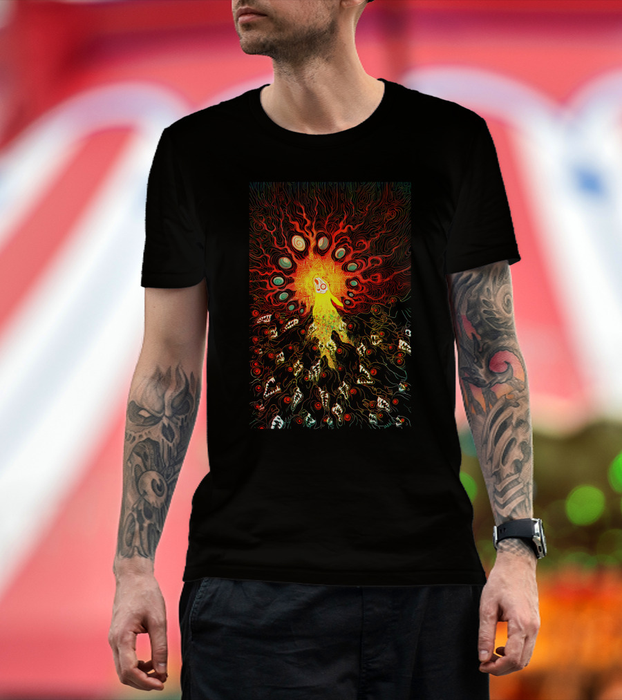 Prince With A Thousand Enemies Psychedelic Creature Amidst Vibrant Swirling Chaos T-Shirt