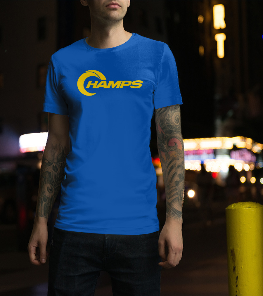 La Champs Danpatrick Yellow Crescent Rams Inspired Merch T-Shirt