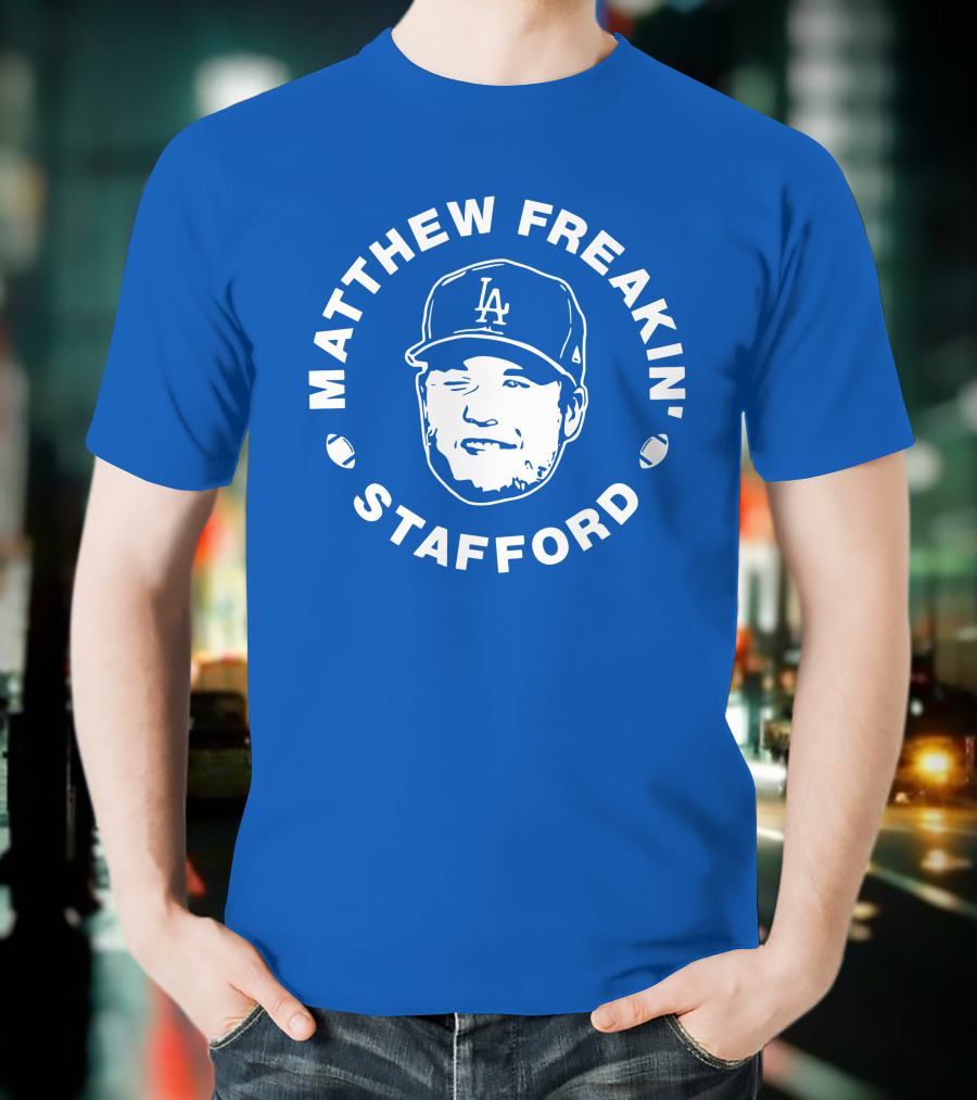 Matthew Freakin' Stafford LA Icon Winking Expression T-Shirt