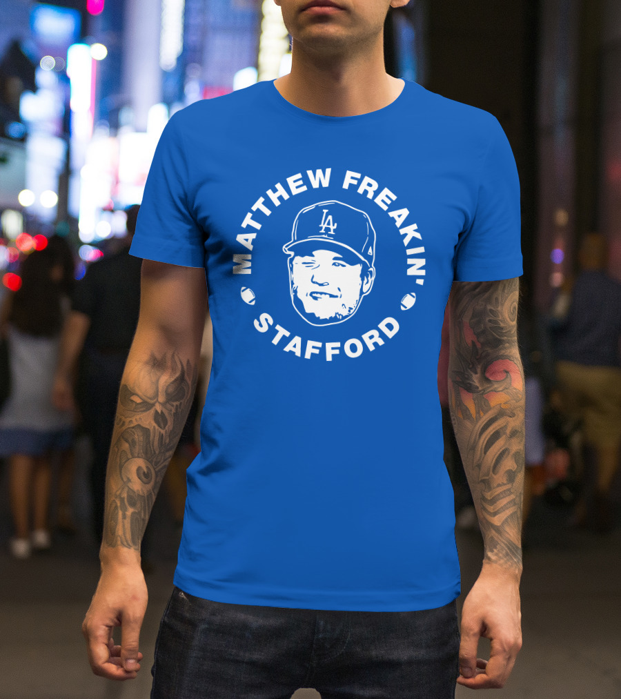 Matthew Freakin' Stafford LA Icon Winking Expression T-Shirt