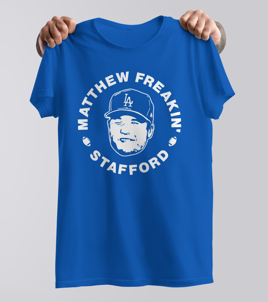 Matthew Freakin' Stafford LA Icon Winking Expression T-Shirt