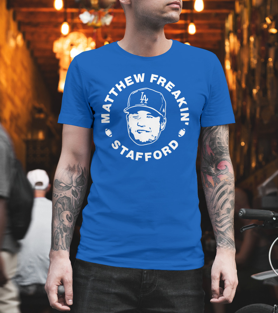 Matthew Freakin' Stafford LA Icon Winking Expression T-Shirt