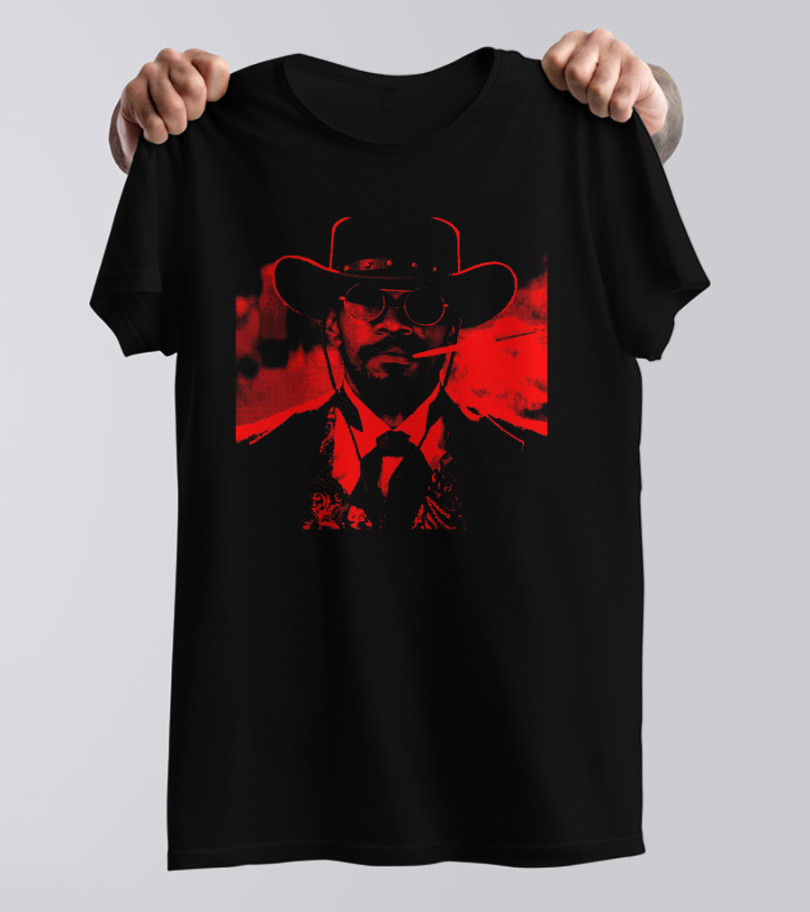 Django Unchained Red Suit Western Style Smoking Gunfighter T-Shirt