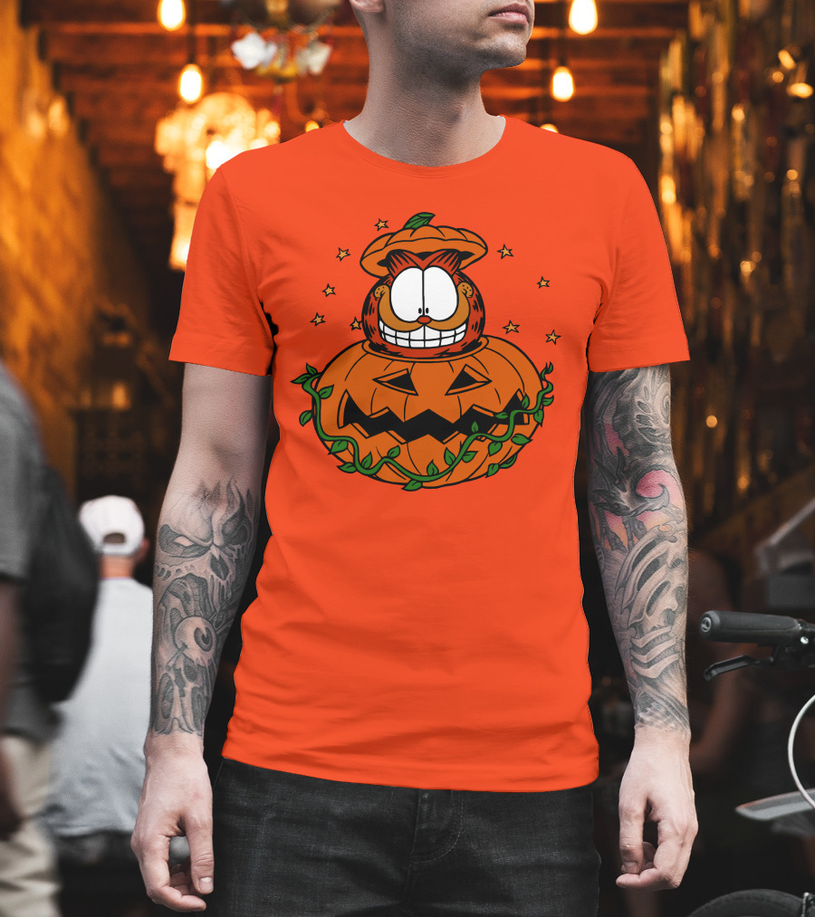 Garfield Jack-O'-Lantern Halloween Pumpkin T-Shirt