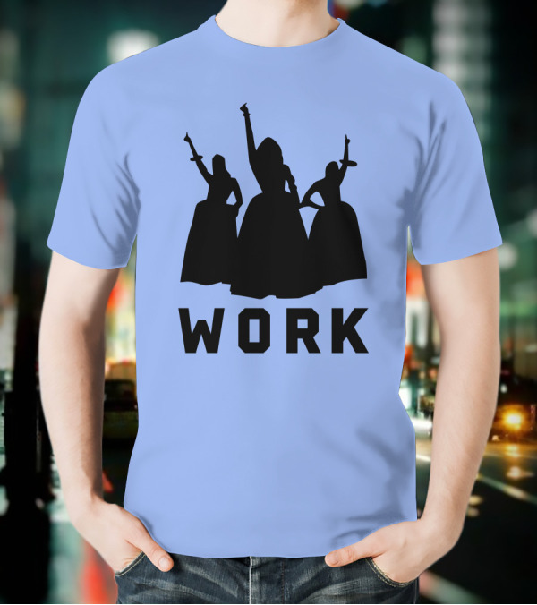 Work Schuyler Sisters Silhouette Hamilton Musical T-Shirt