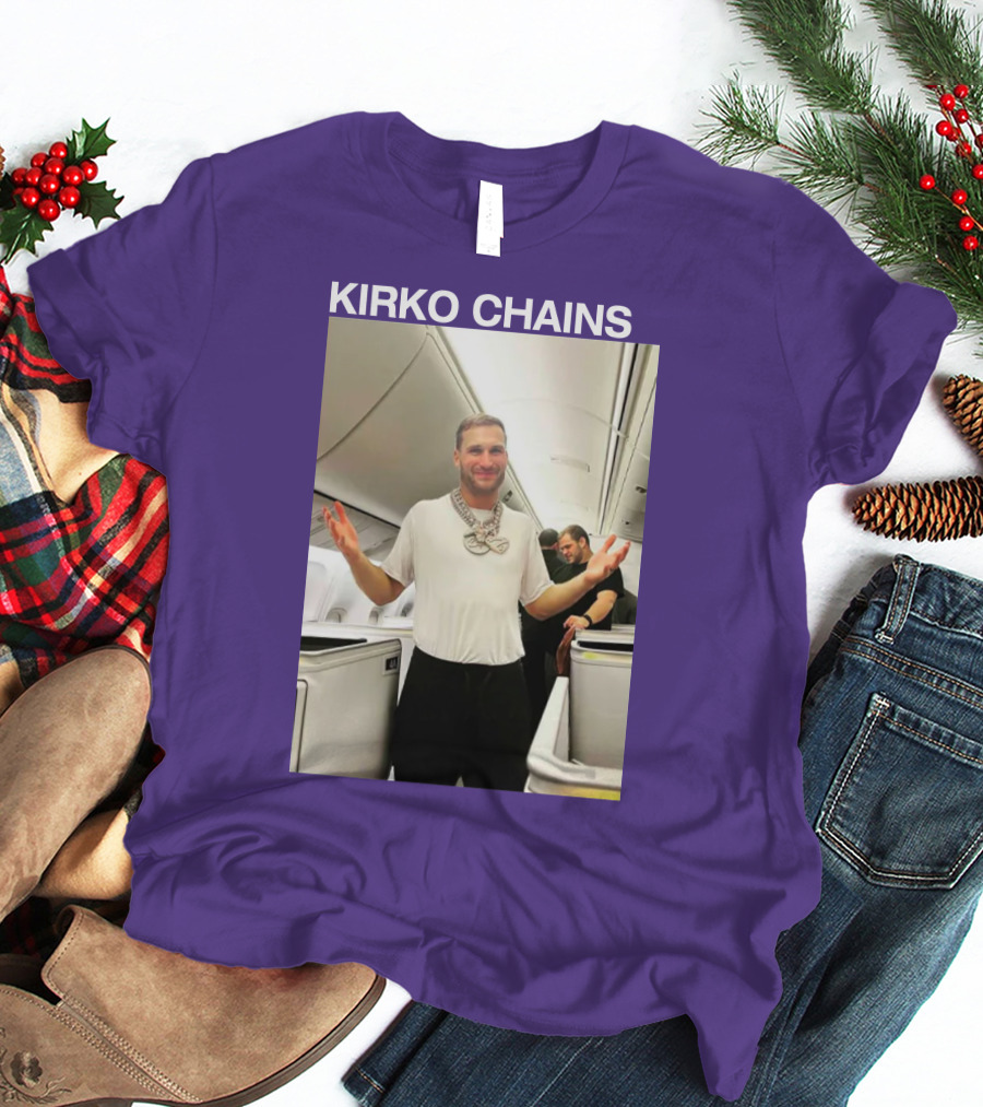 Kirko Chains Airplane Pose With Necklace T-Shirt