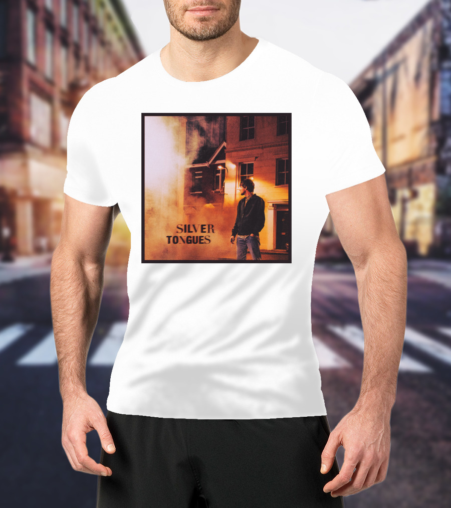 Silver Tongues Urban Night Scene T-Shirt
