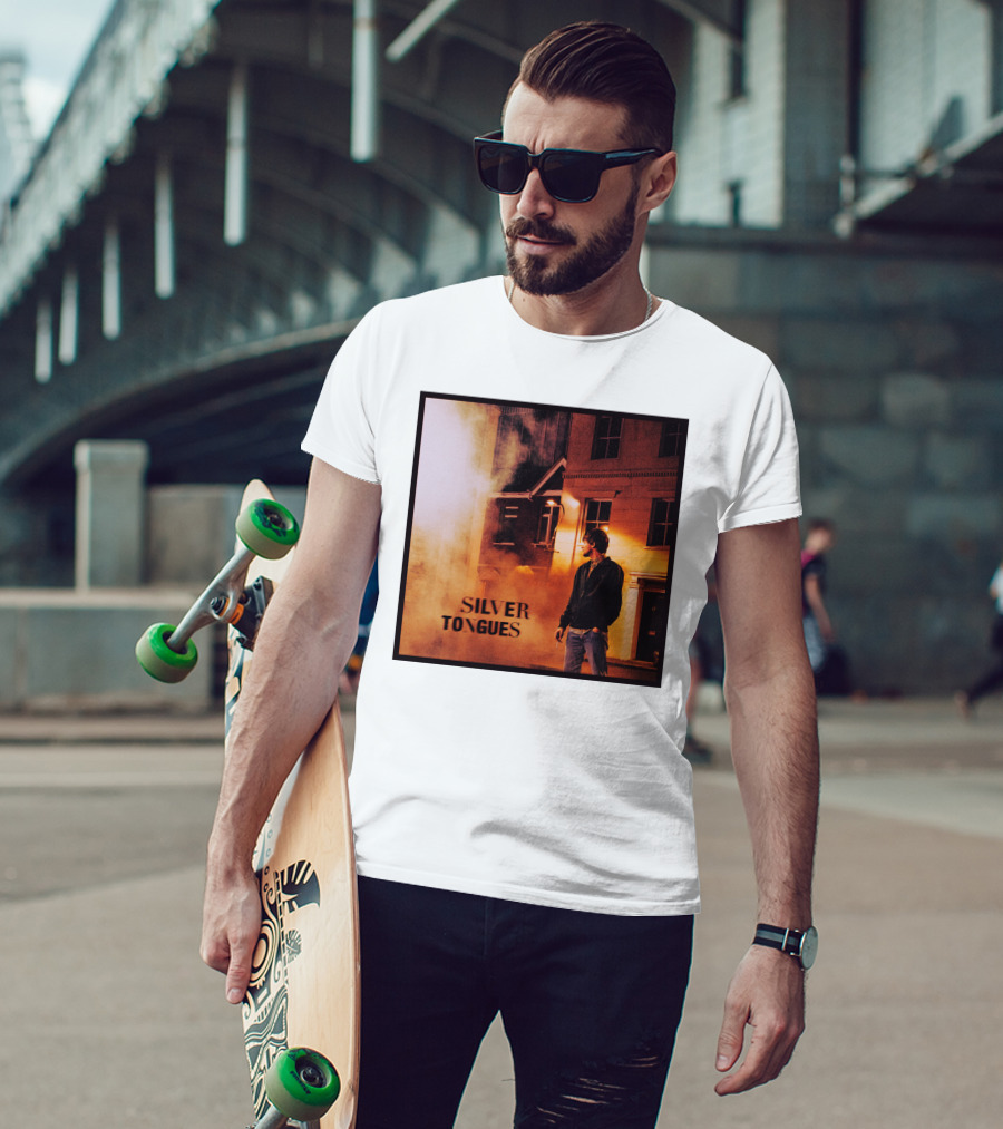 Silver Tongues Urban Night Scene T-Shirt