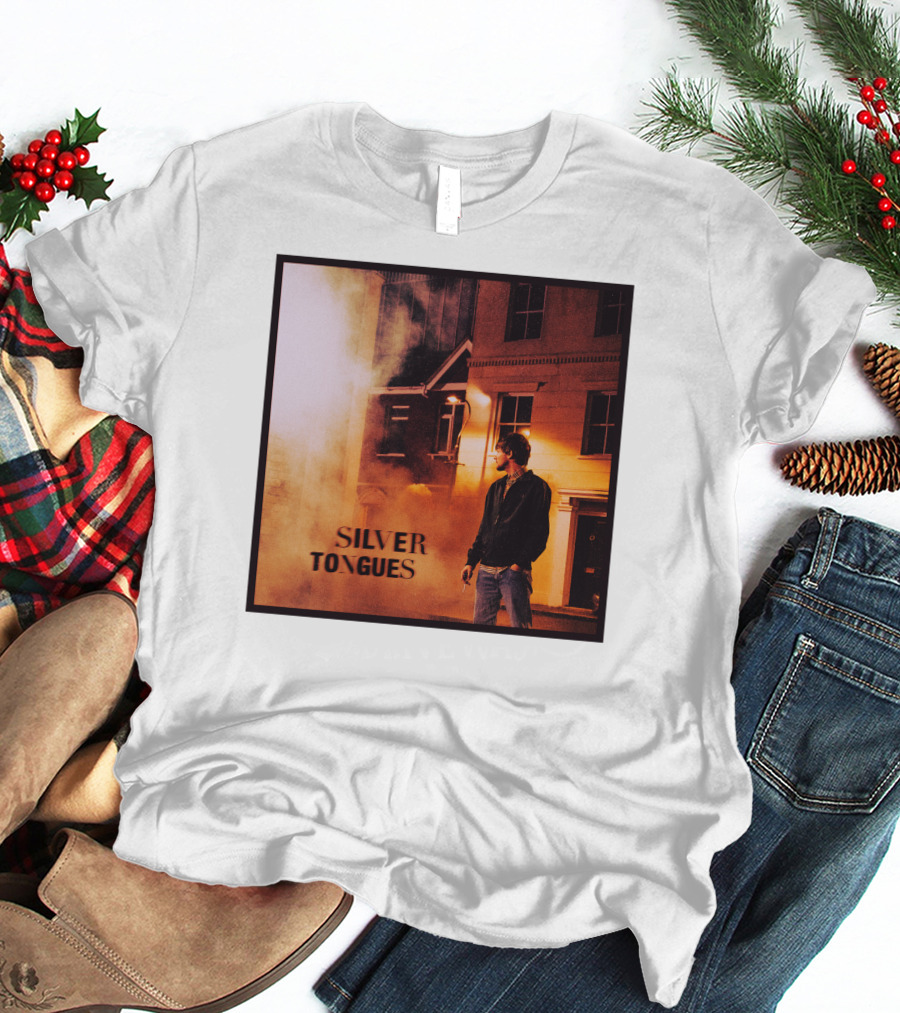 Silver Tongues Urban Night Scene T-Shirt