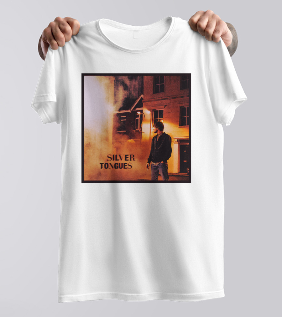 Silver Tongues Urban Night Scene T-Shirt