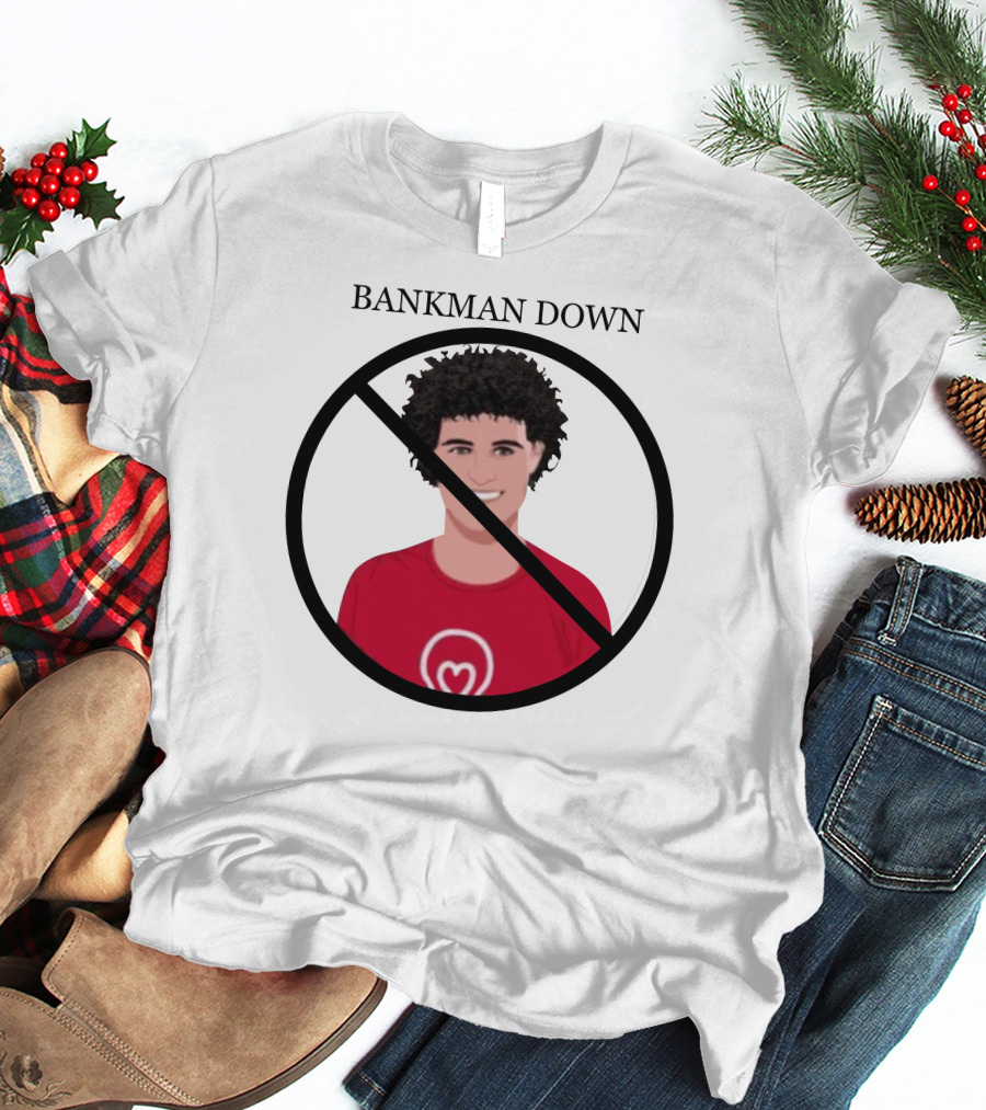 BANKMAN DOWN Red No Symbol Heart T-Shirt