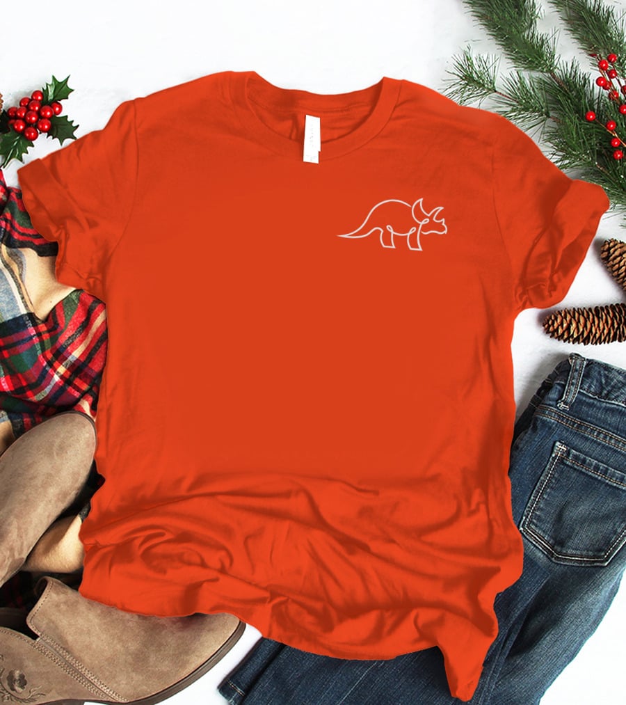 The Try Guys Dinosaur Outline Triceratops T-Shirt