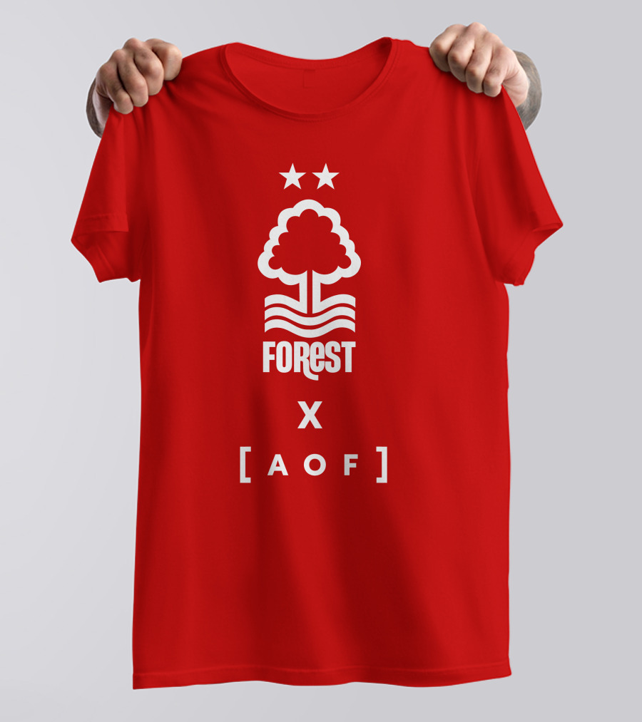 Forest X AOF Nottingham Collaboration Two Stars T-Shirt
