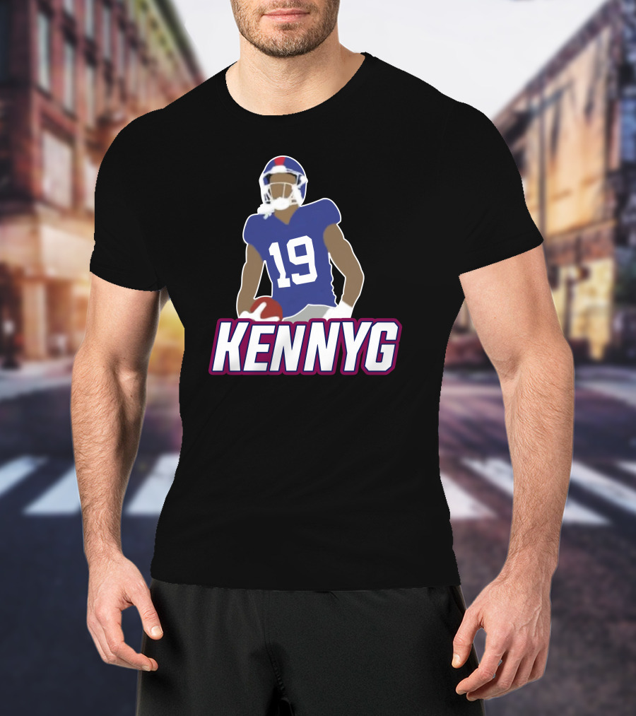 KENNYG 19 Football Player T-Shirt