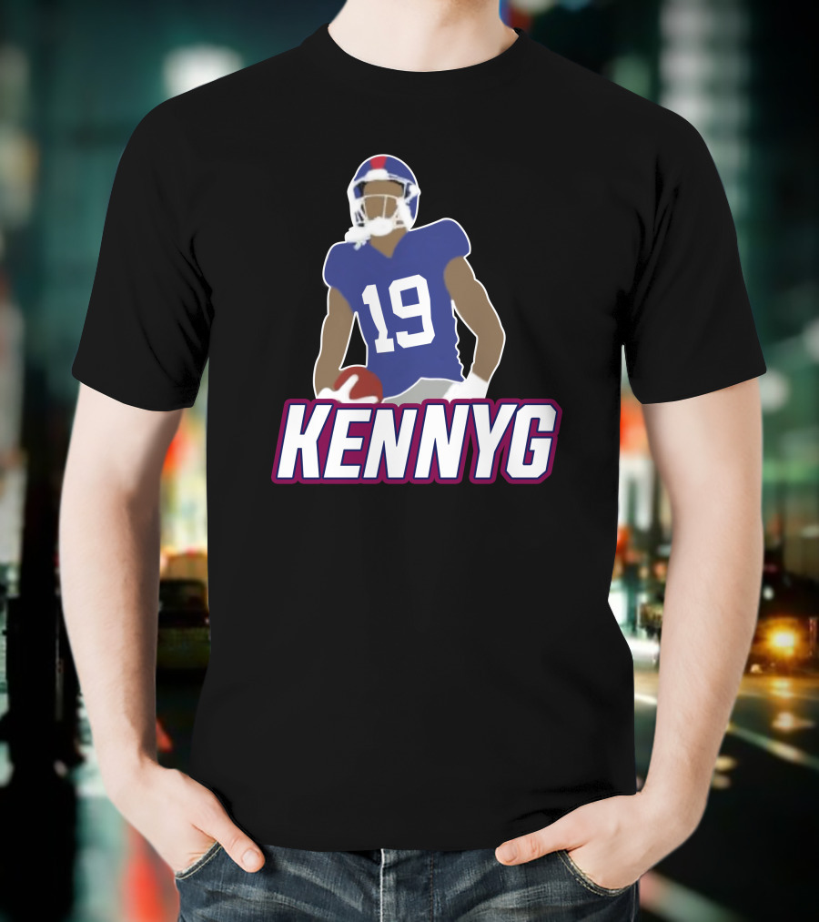 KENNYG 19 Football Player T-Shirt
