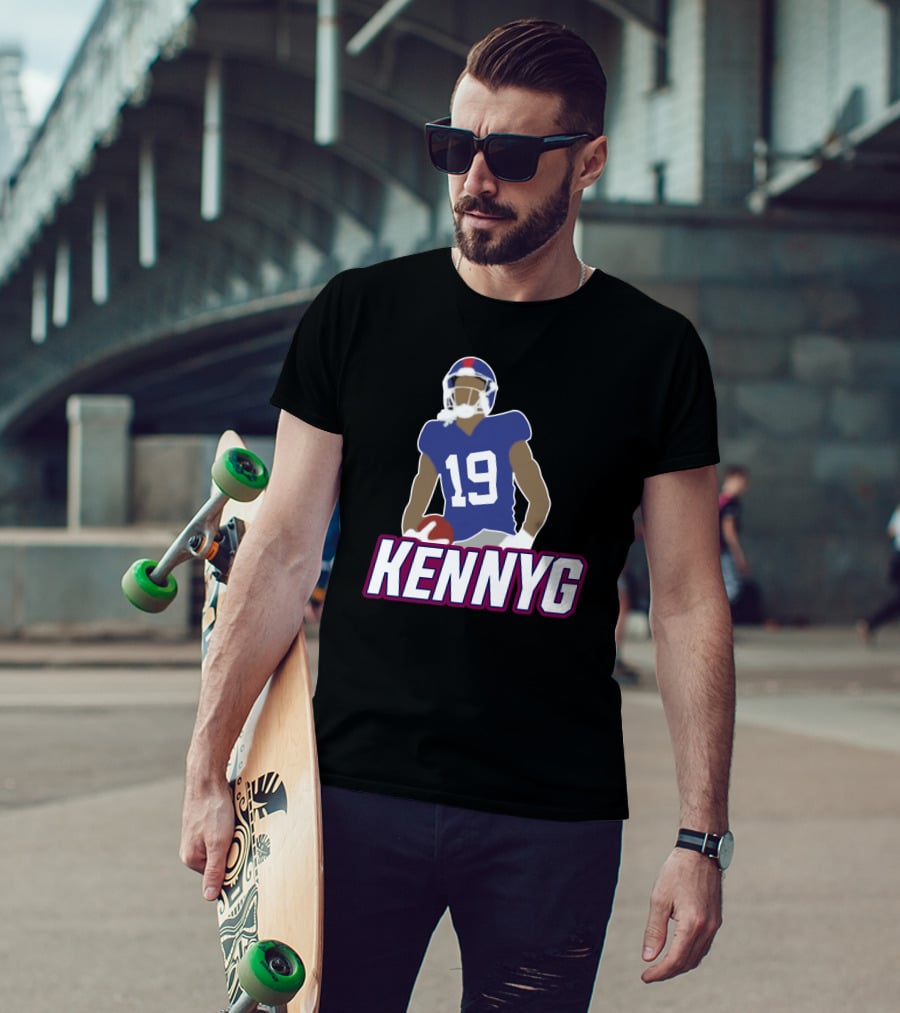 KENNYG 19 Football Player T-Shirt