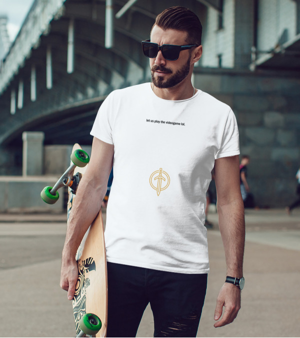 Let Us Play The Videogame Lol Sword And Circle T-Shirt