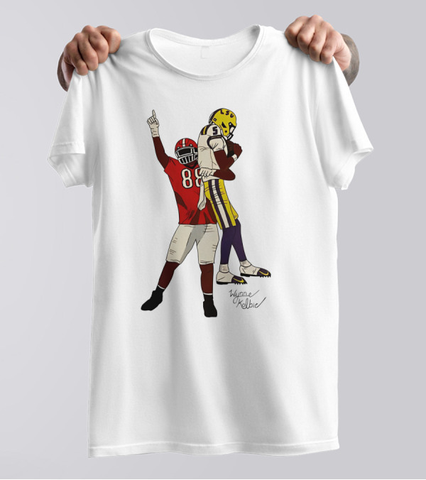 Jalen Carter Wynne Kelbie LSU Georgia Football 88 5 T-Shirt