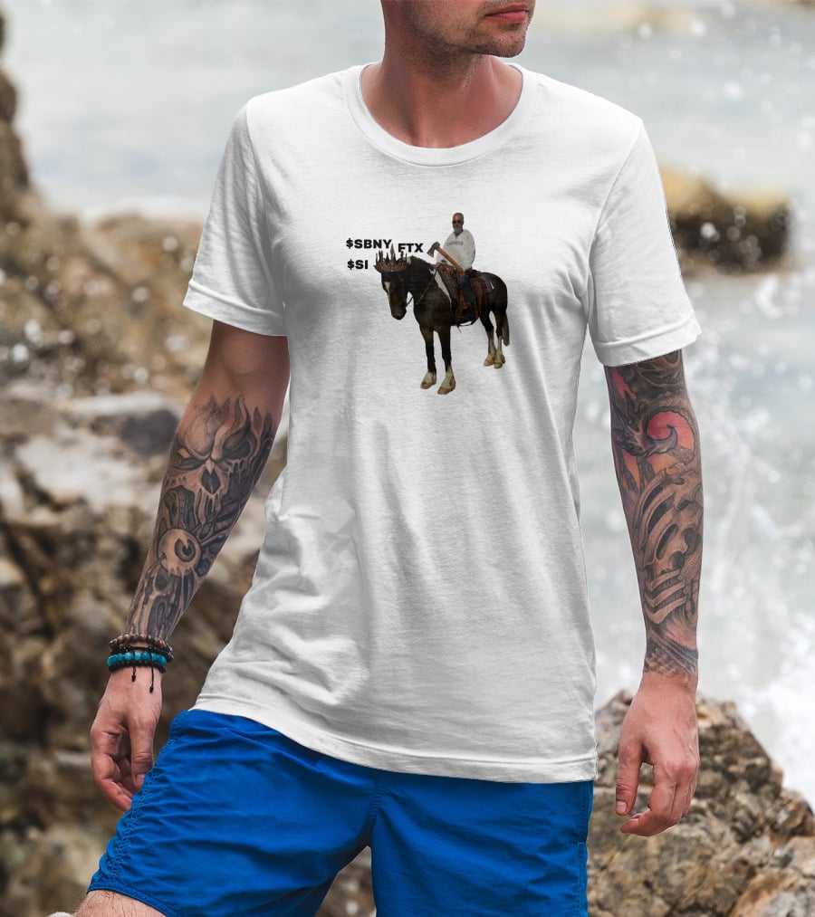 The Triple Crown $Sbny $Si Ftx Cryptocurrency Horse Rider T-Shirt