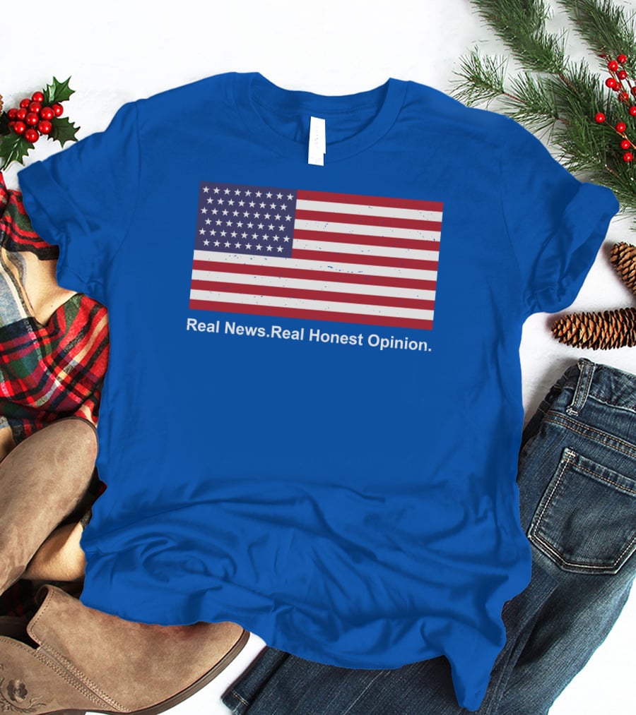 Real News Real Honest Opinion American Flag T-Shirt