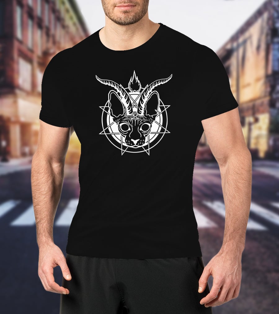 Intergalactic Kegger Baphomet Goat Pentagram T-Shirt