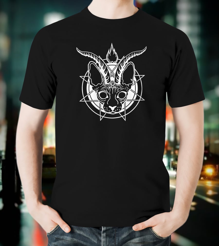 Intergalactic Kegger Baphomet Goat Pentagram T-Shirt
