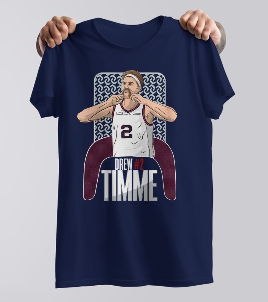 Drew Timme #2 Basketball Player T-Shirt