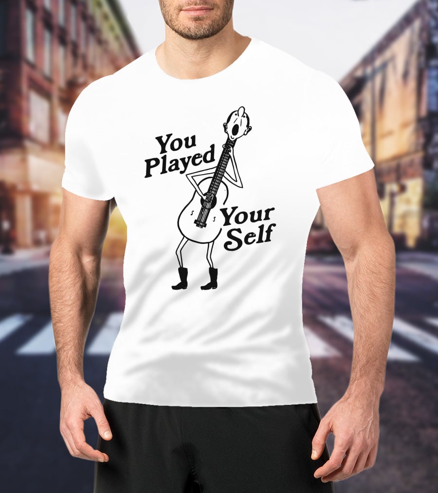 You Played Yourself Cartoon Guitar Character T-Shirt