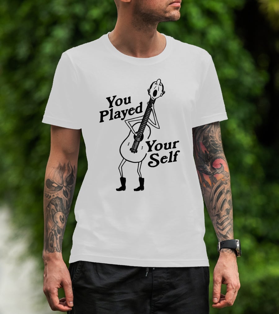 You Played Yourself Cartoon Guitar Character T-Shirt