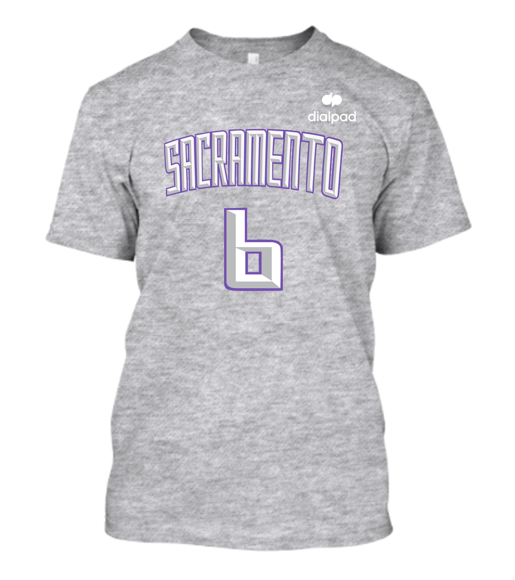 Dialpad Sacramento Basketball-Inspired Number 6 T-Shirt