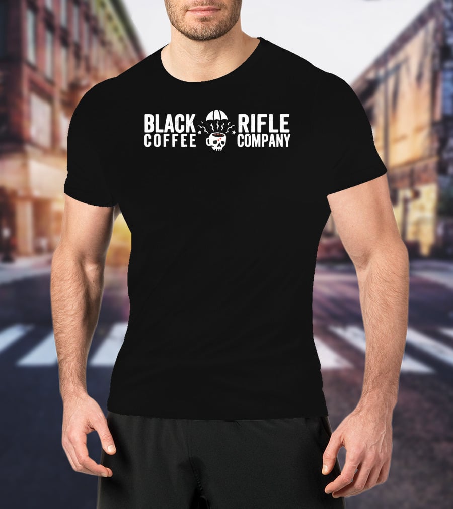 Black Rifle Coffee Company Skull Cup Parachute T-Shirt